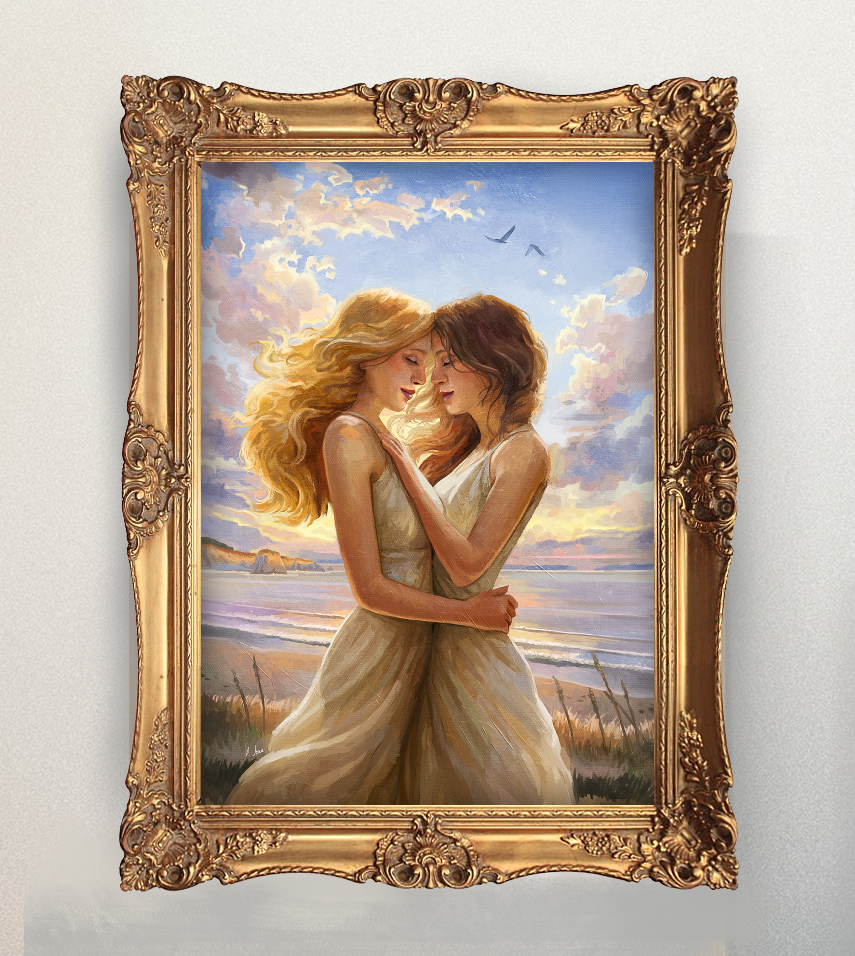 "Fated Forever" Lesbian Wall Art by Amanda Volkova