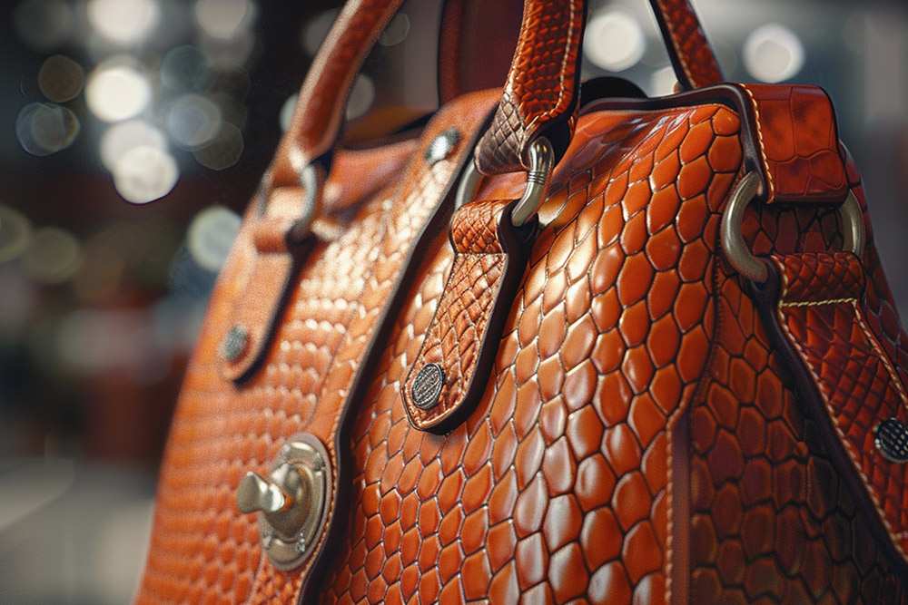 Luxury Embossed Leather Handbag