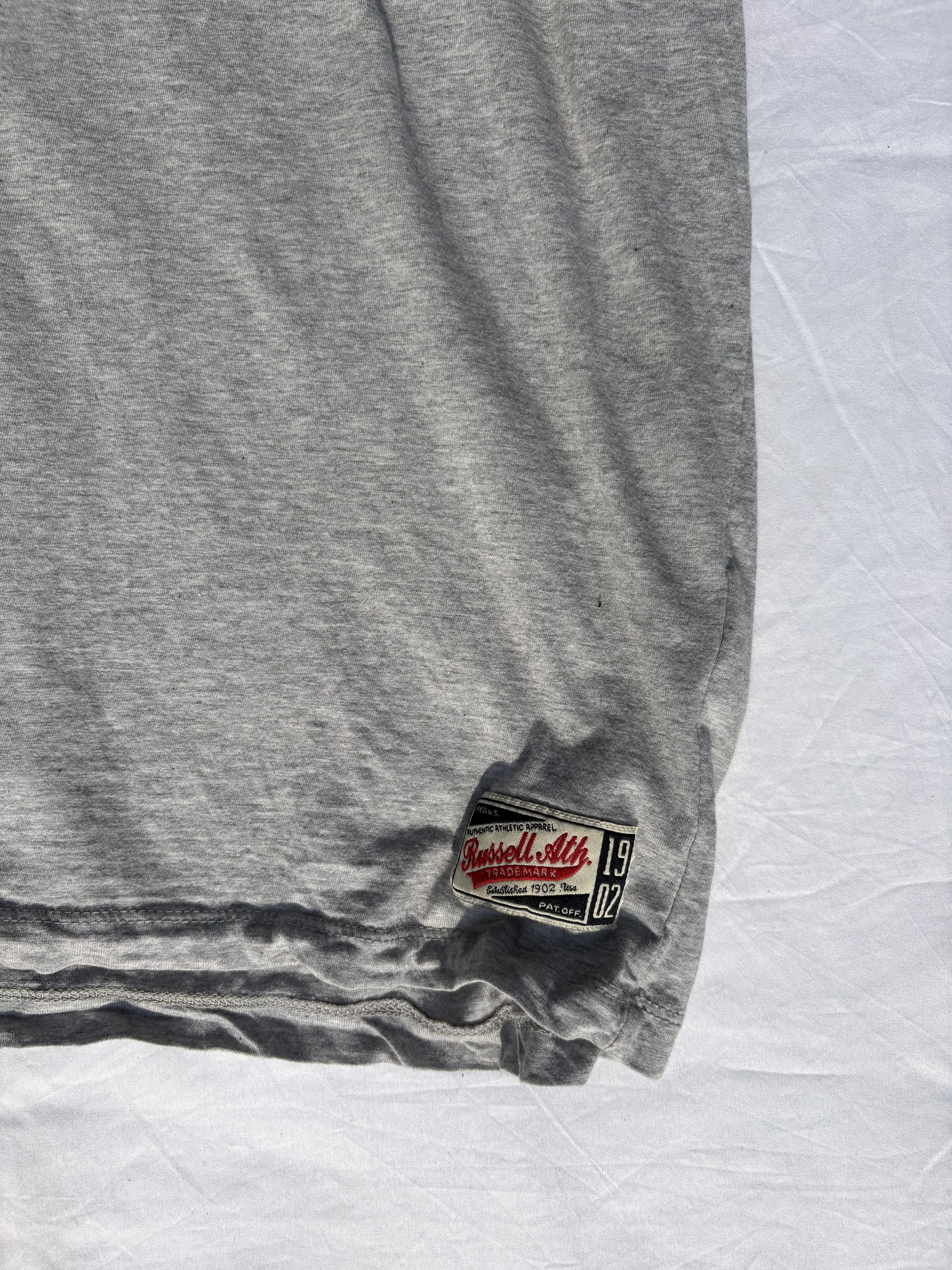 Russell Athletic Heather Grey Graphic T-shirt (XL)
