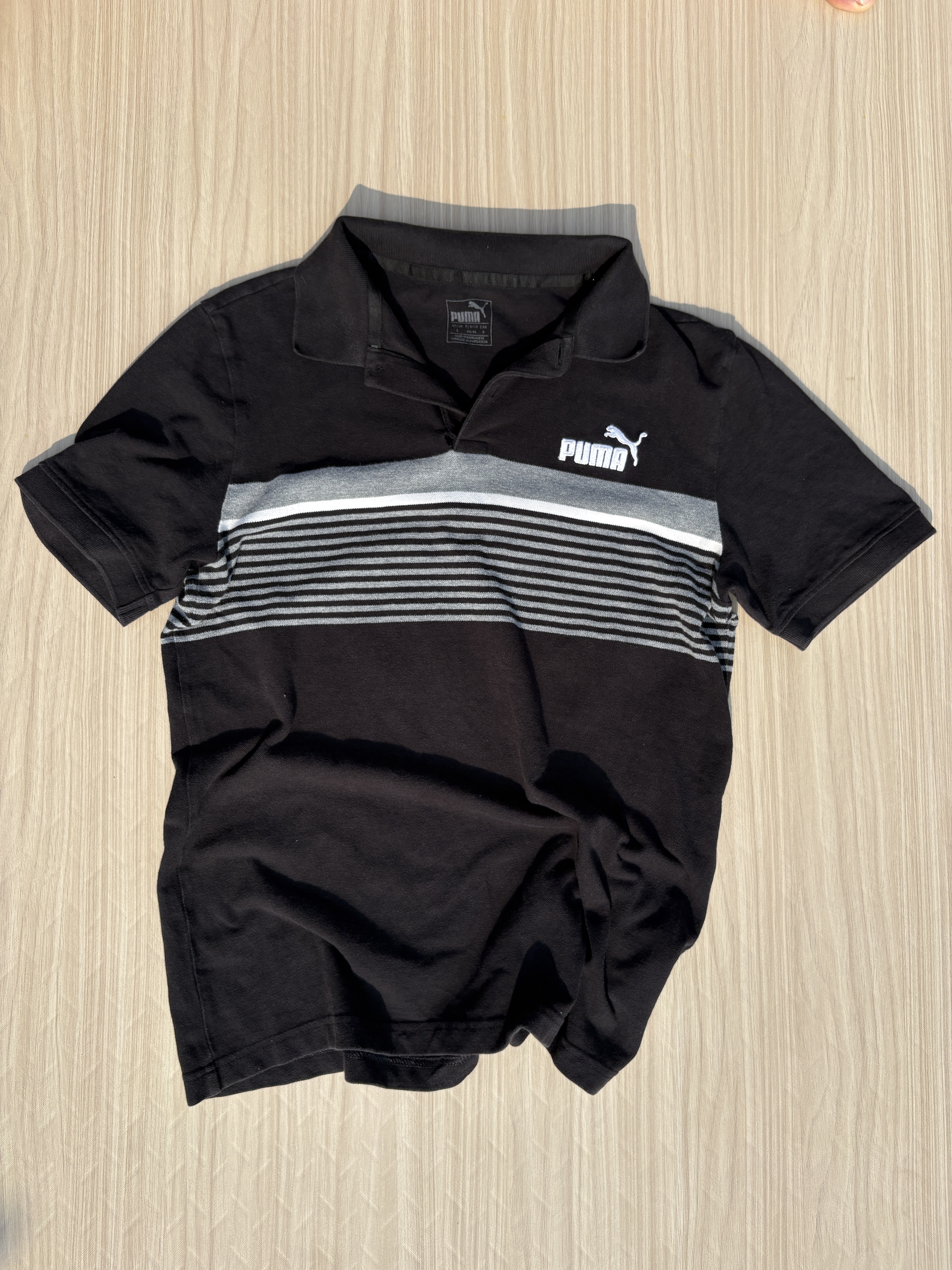 Puma Chest- Stripe Polo- Tshirt (S)