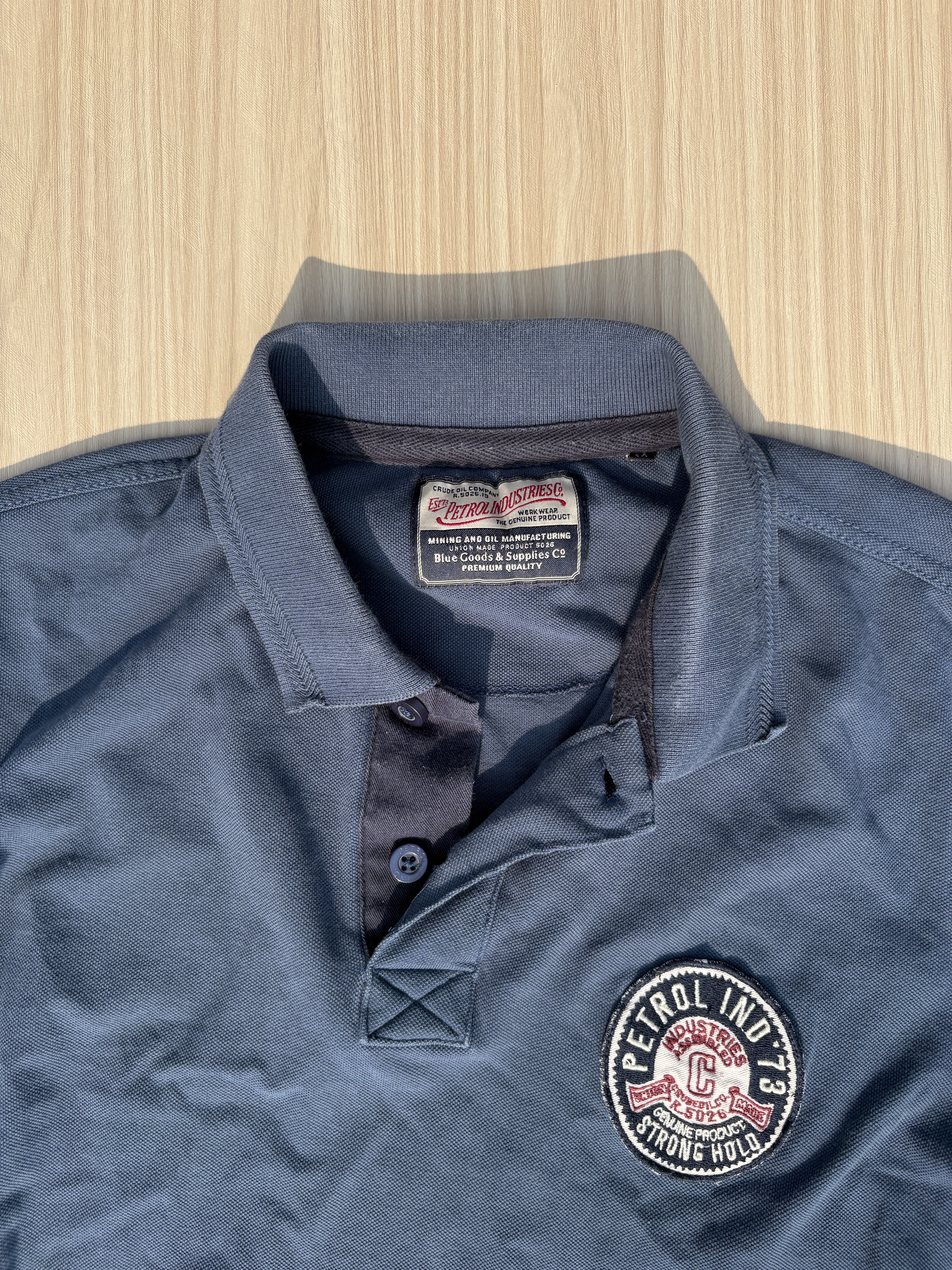 Petrol Industries Co. Heritage Pique Polo T-shirt ((M)