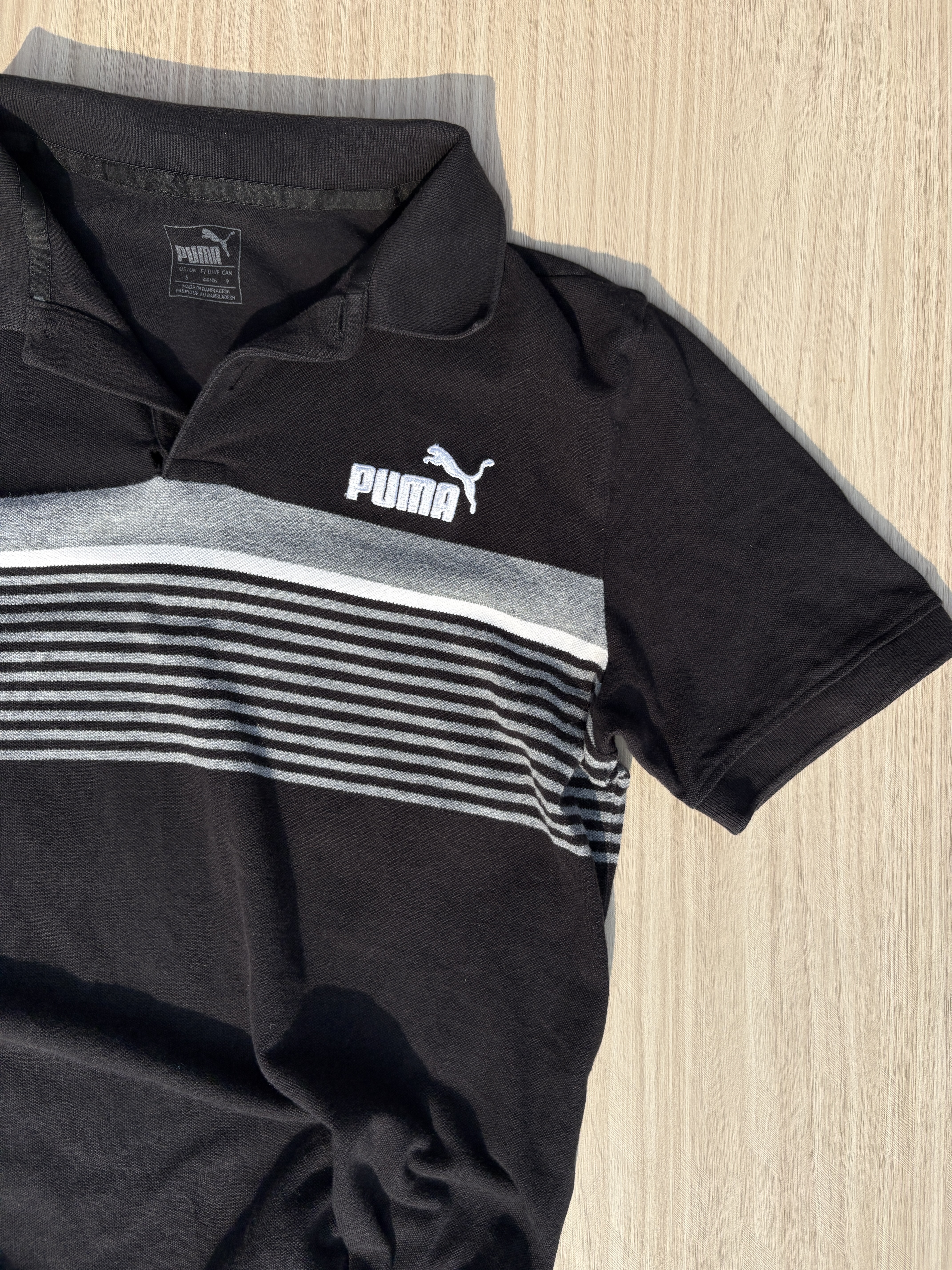 Puma Chest- Stripe Polo- Tshirt (S)