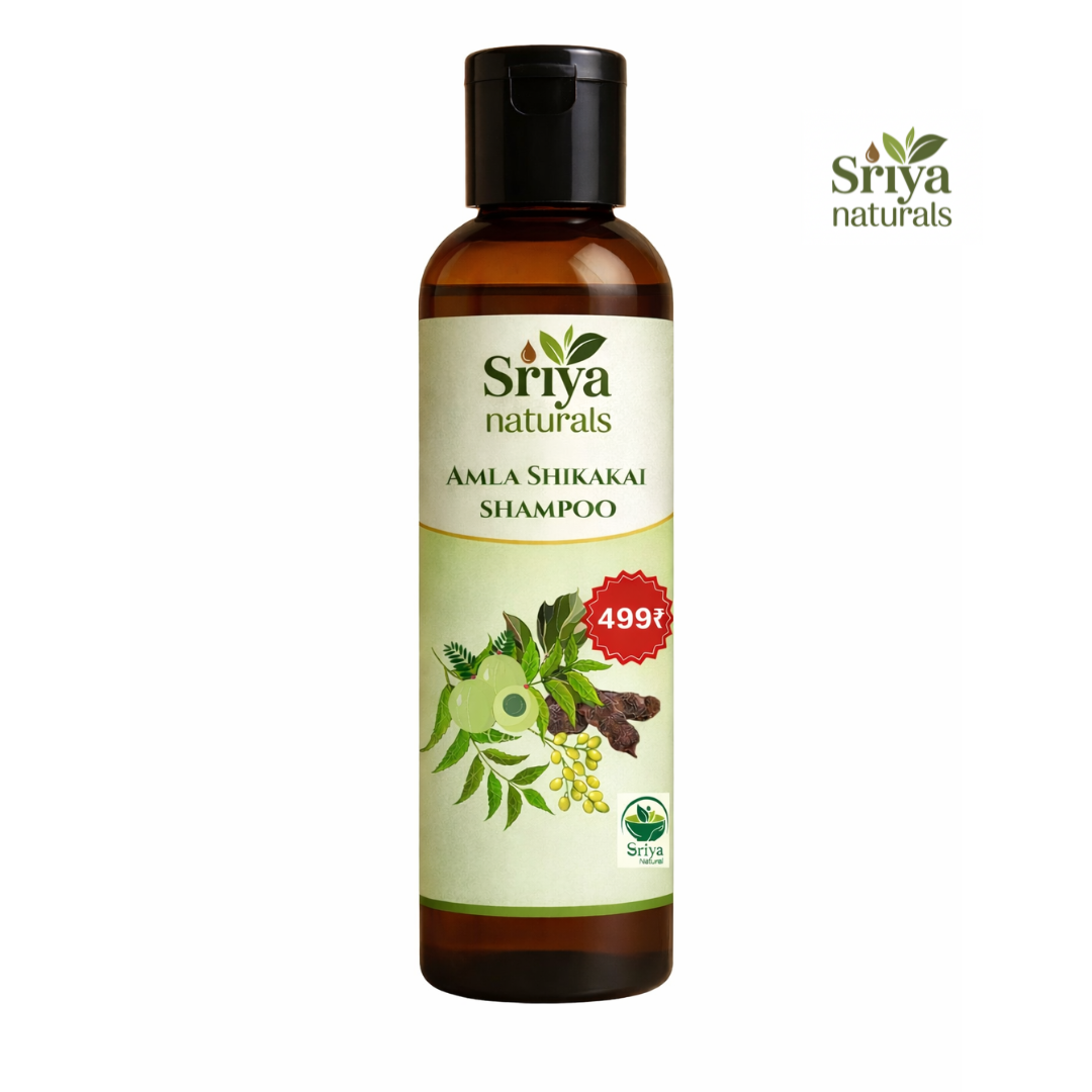 Sriya Natural Hair Shampoo  श्रिया नॅचरल्स आवळा–शिकाकाई शॅम्पू – केमिकल-फ्री व सौम्य स्वच्छता