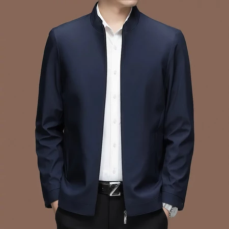 Men's Slim-Fit Korean Casual Bomber Jacket Good quality Zip Jacket Formal Look Classic Formal Jacket Business Jacket