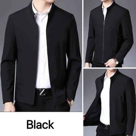 Men's Slim-Fit Korean Casual Bomber Jacket Good quality Zip Jacket Formal Look Classic Formal Jacket Business Jacket