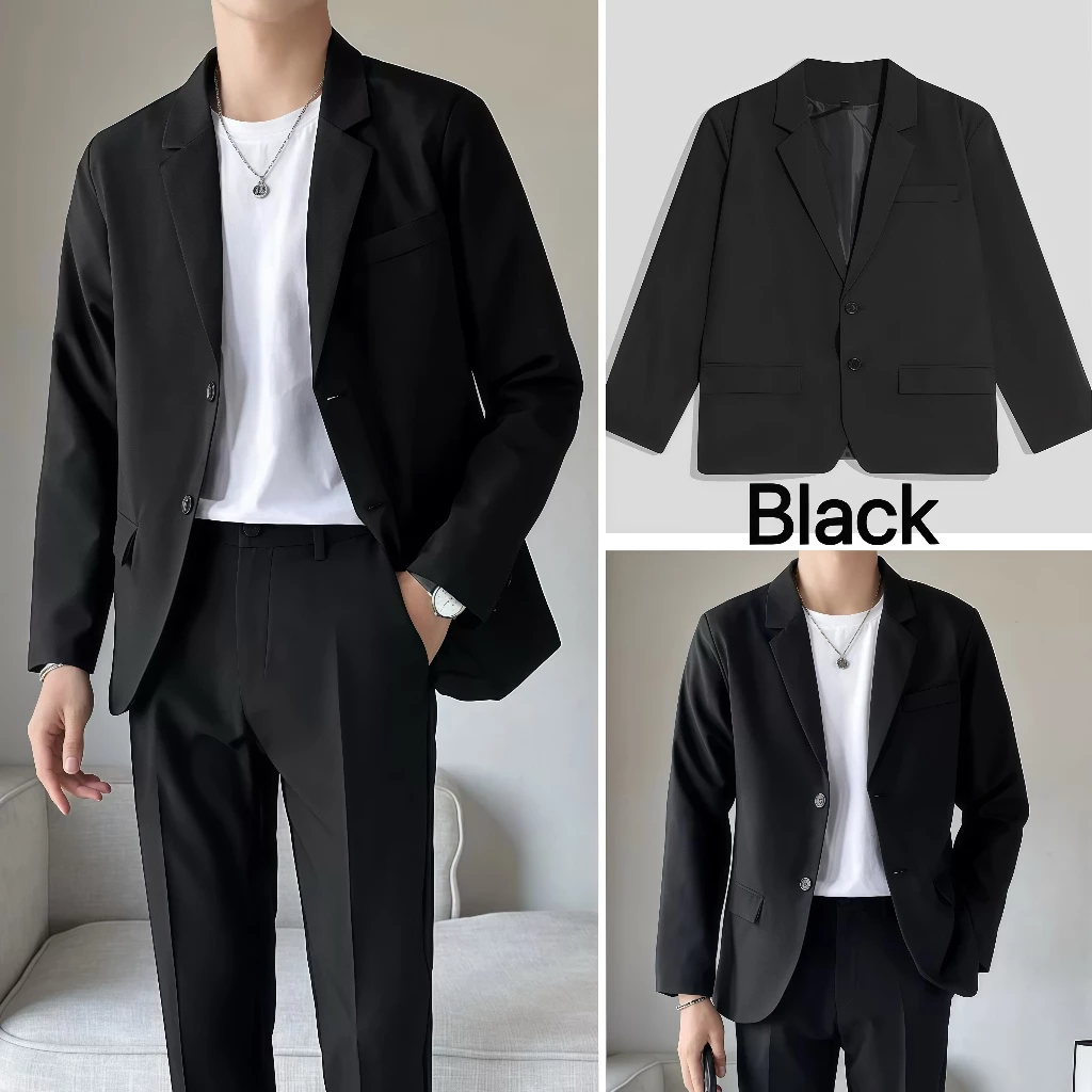 Fashion Black Preferred Blazer for Men Formal Business Elegant Jacket Suit Wedding Tuxedos High quality suit jacket