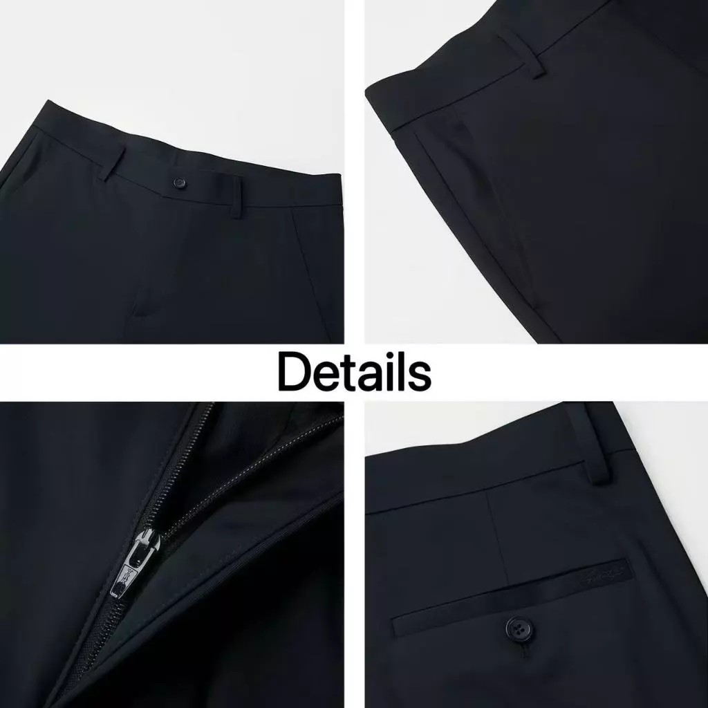 Men's Formal Pants Office Straight Loose Long Trousers Elastic Slacks Business Suit Pant High Quality Casual Pants