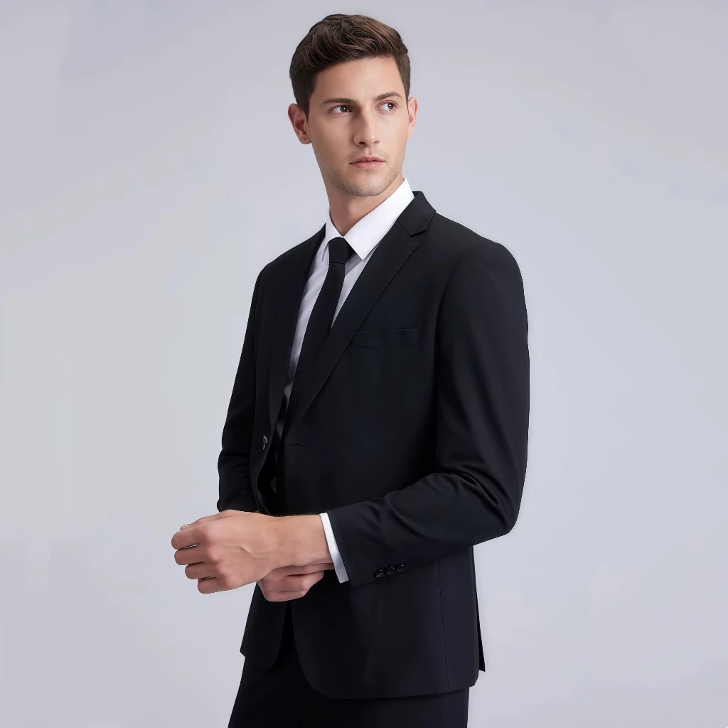 Fashion Black Preferred Blazer for Men Formal Business Elegant Jacket Suit Wedding Tuxedos High quality suit jacket