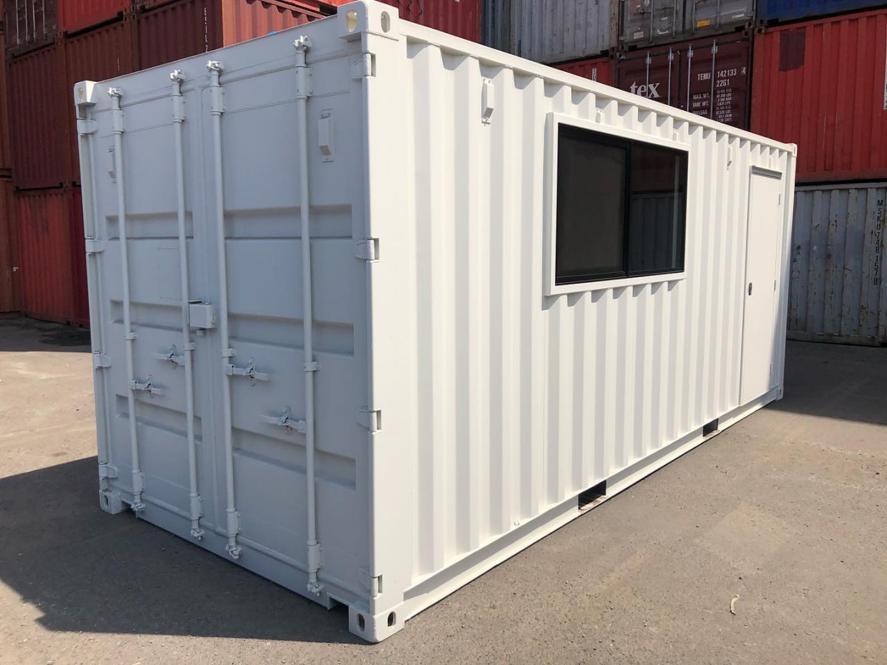 White Shipping Container Office