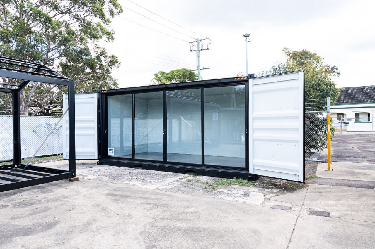 Glass Front Shipping Container Office