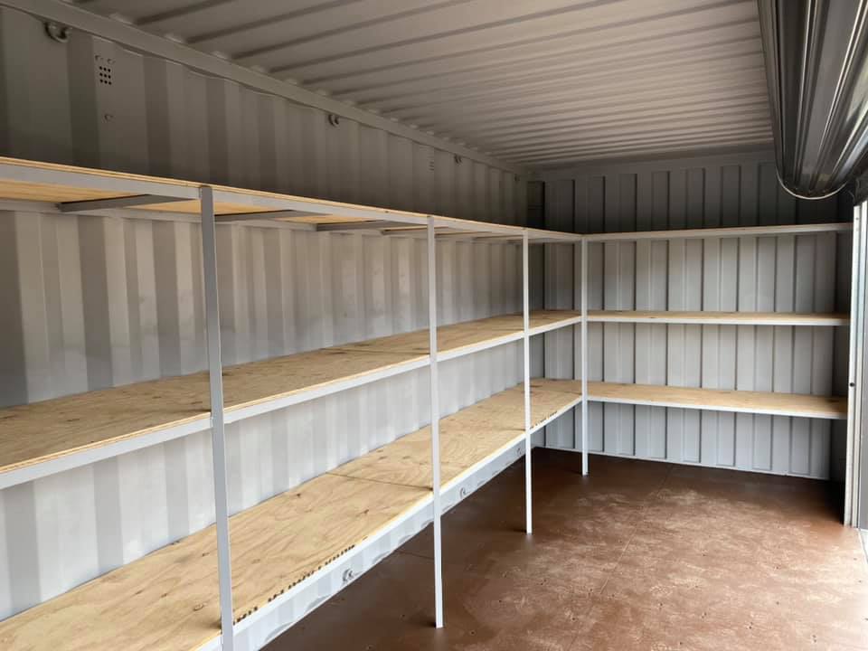 Steel Storage Container with Shelving