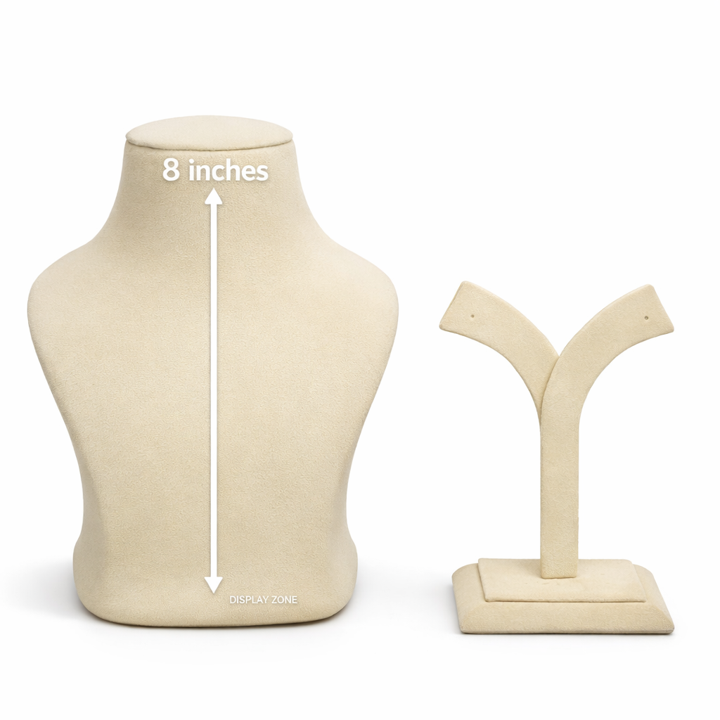 Velvet Necklace Display Stand Set