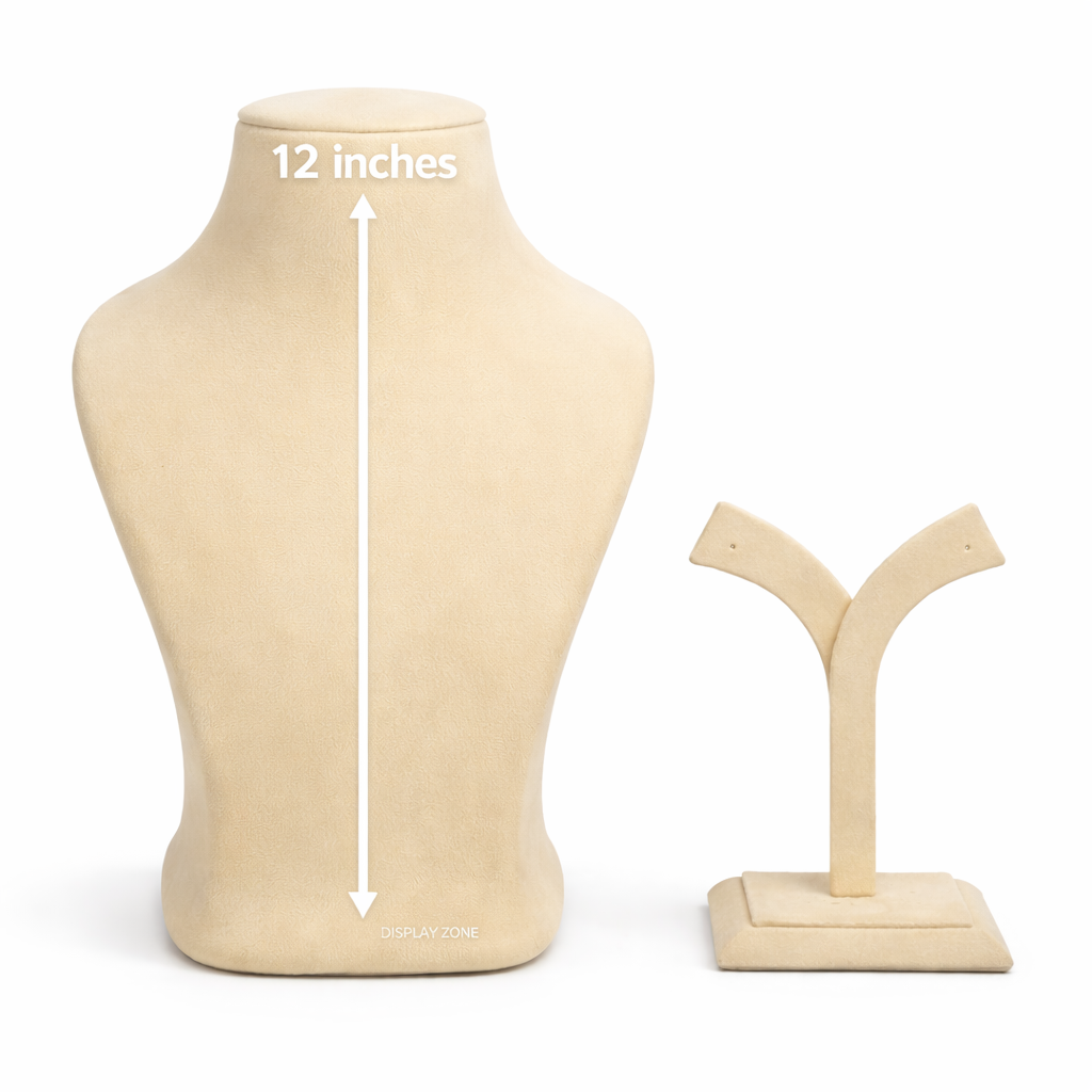 Velvet Necklace Display Stand Set