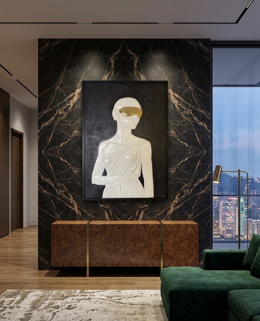Futuristic Sculpture Wall Art