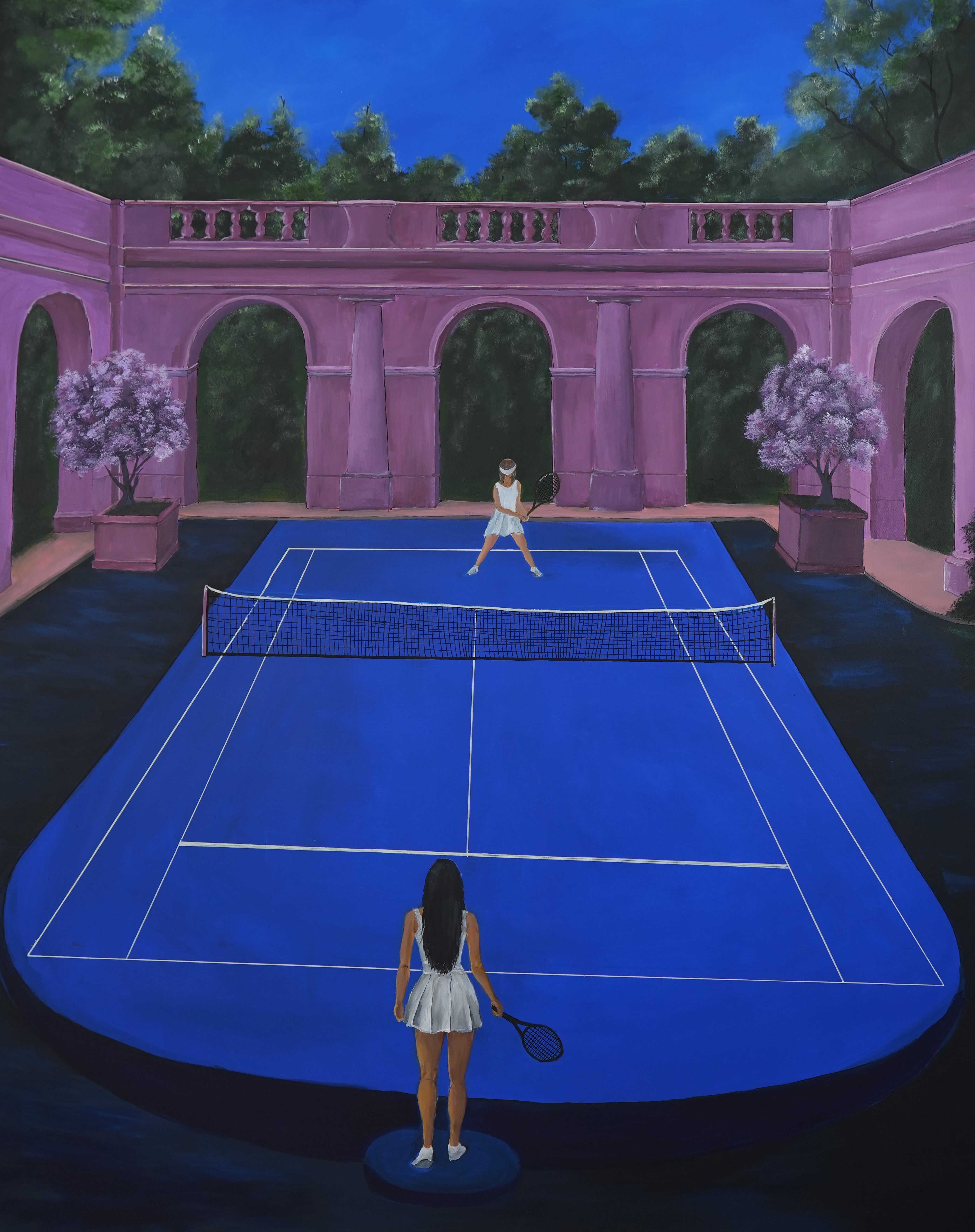 Tennis Court Art Print