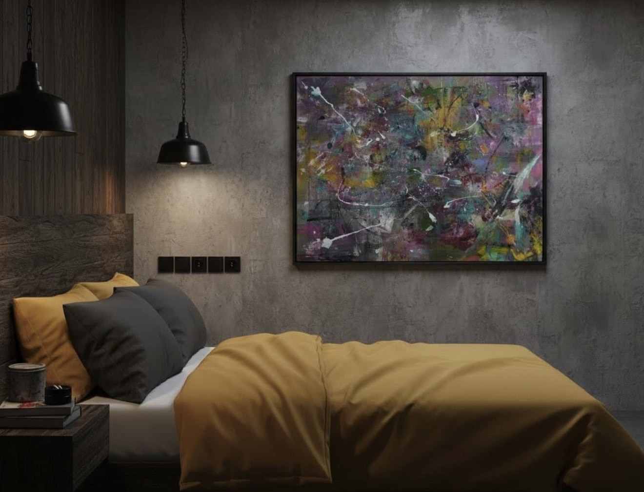 Vibrant Abstract Canvas