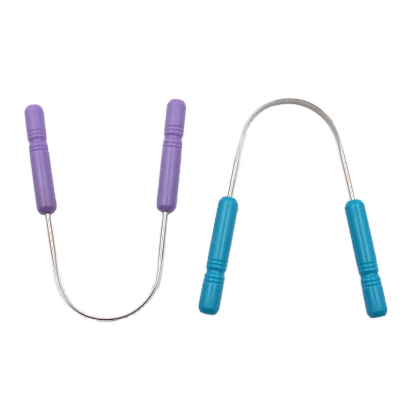 Stainless Steel Tongue Scraper with Soft Grip Handles – Advanced Oral Care Tool for Fresh Breath & Daily Hygiene