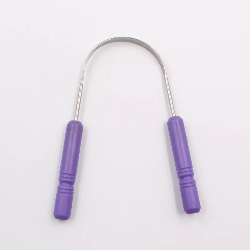 Stainless Steel Tongue Scraper with Soft Grip Handles – Advanced Oral Care Tool for Fresh Breath & Daily Hygiene