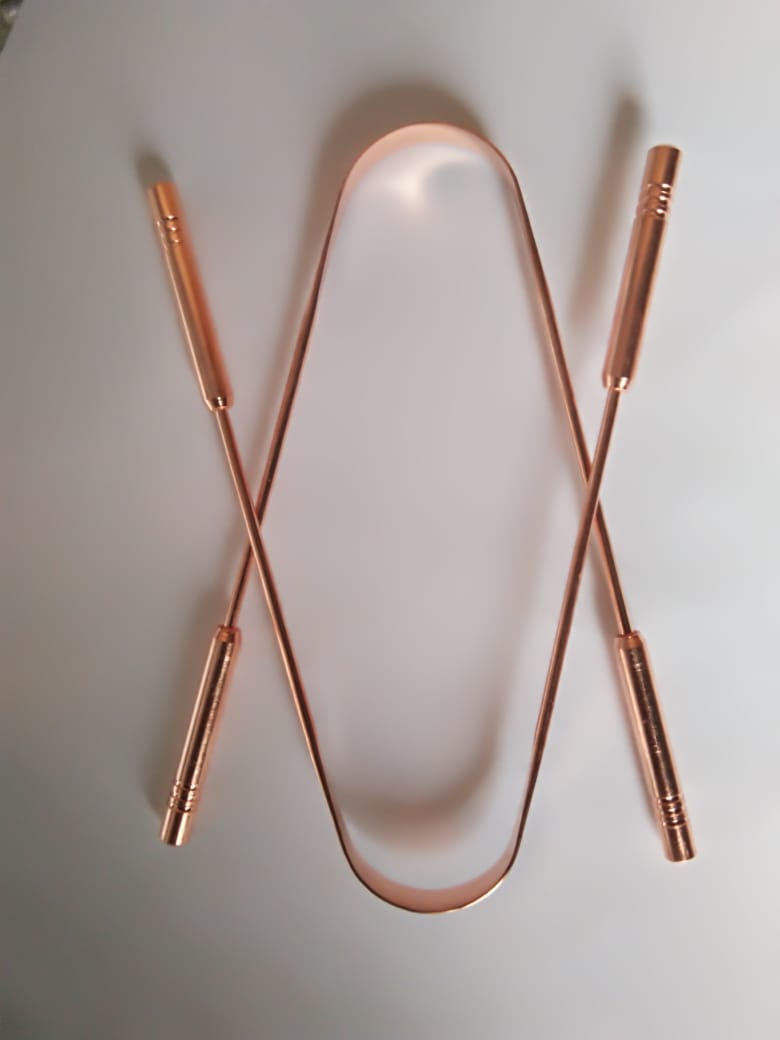 High Quality Copper Tongue Scraper – Smooth Edge Tongue Cleaner