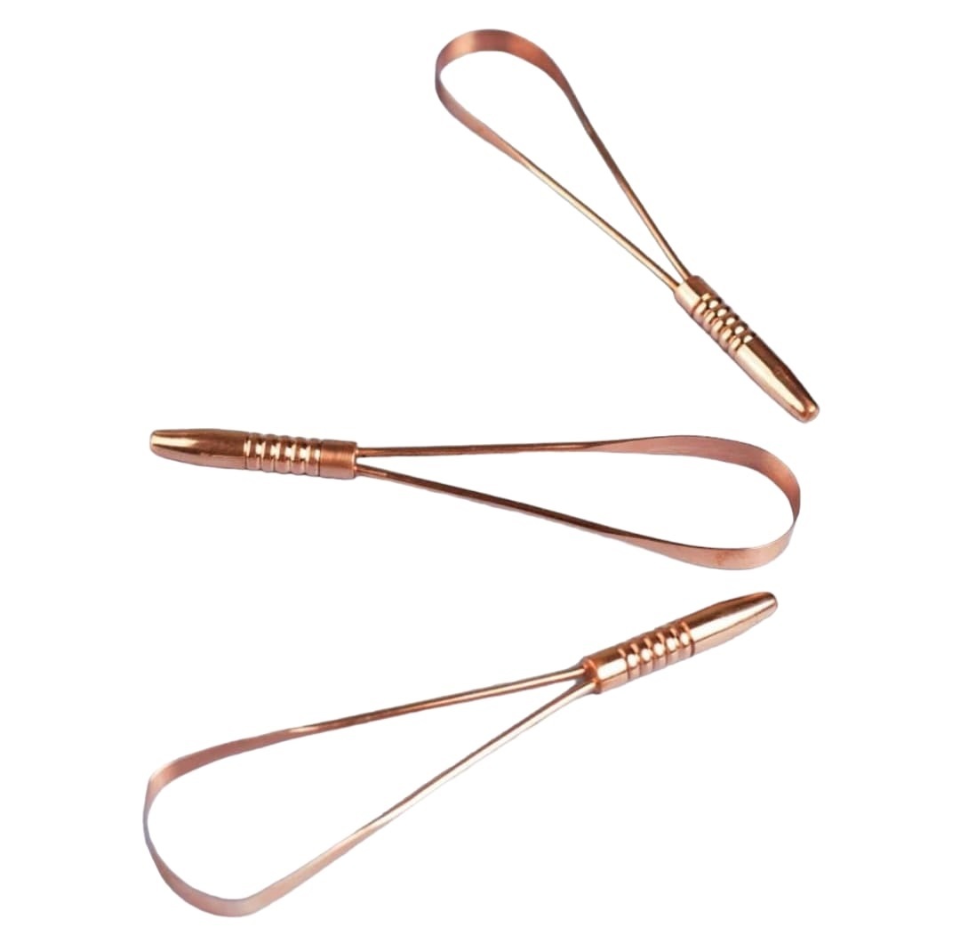 Premium Copper Tongue Scraper – Natural Oral Care Essential for Daily Hygiene