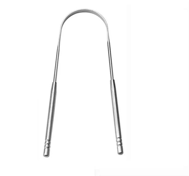 Stainless Steel Tongue Scraper Long Handle