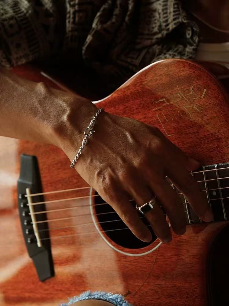 Vintage Silver Link Bracelet
