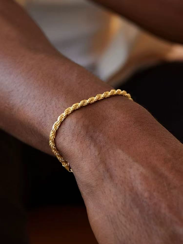 Classic Gold Rope Bracelet