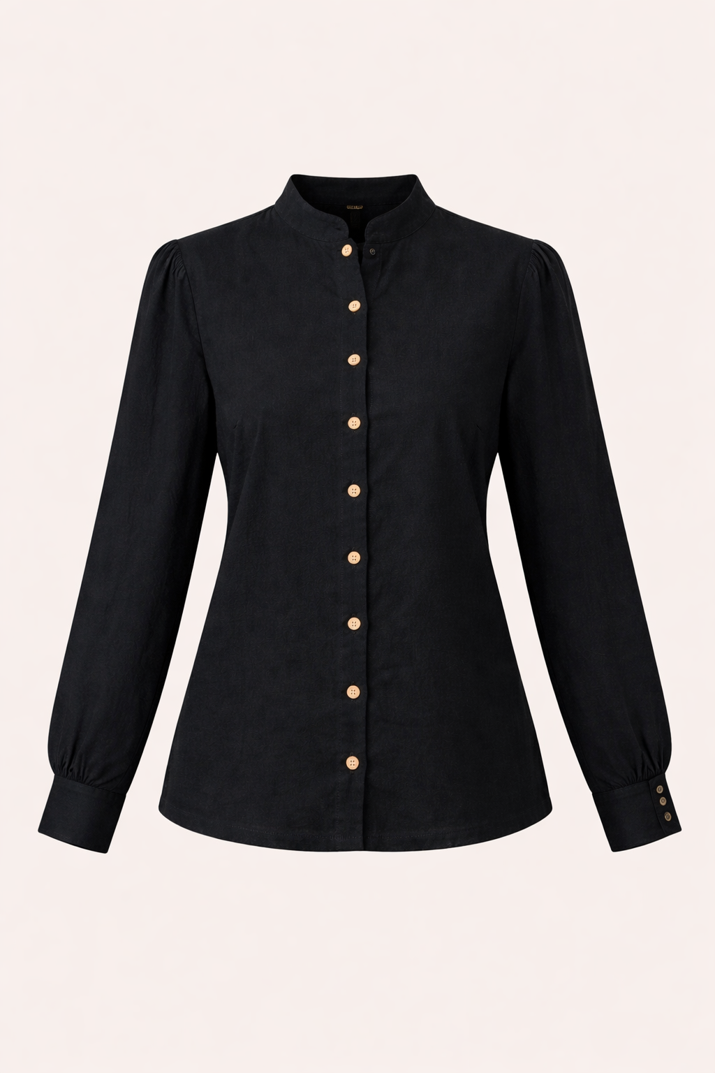 Elegant Black Button-Up Shirt