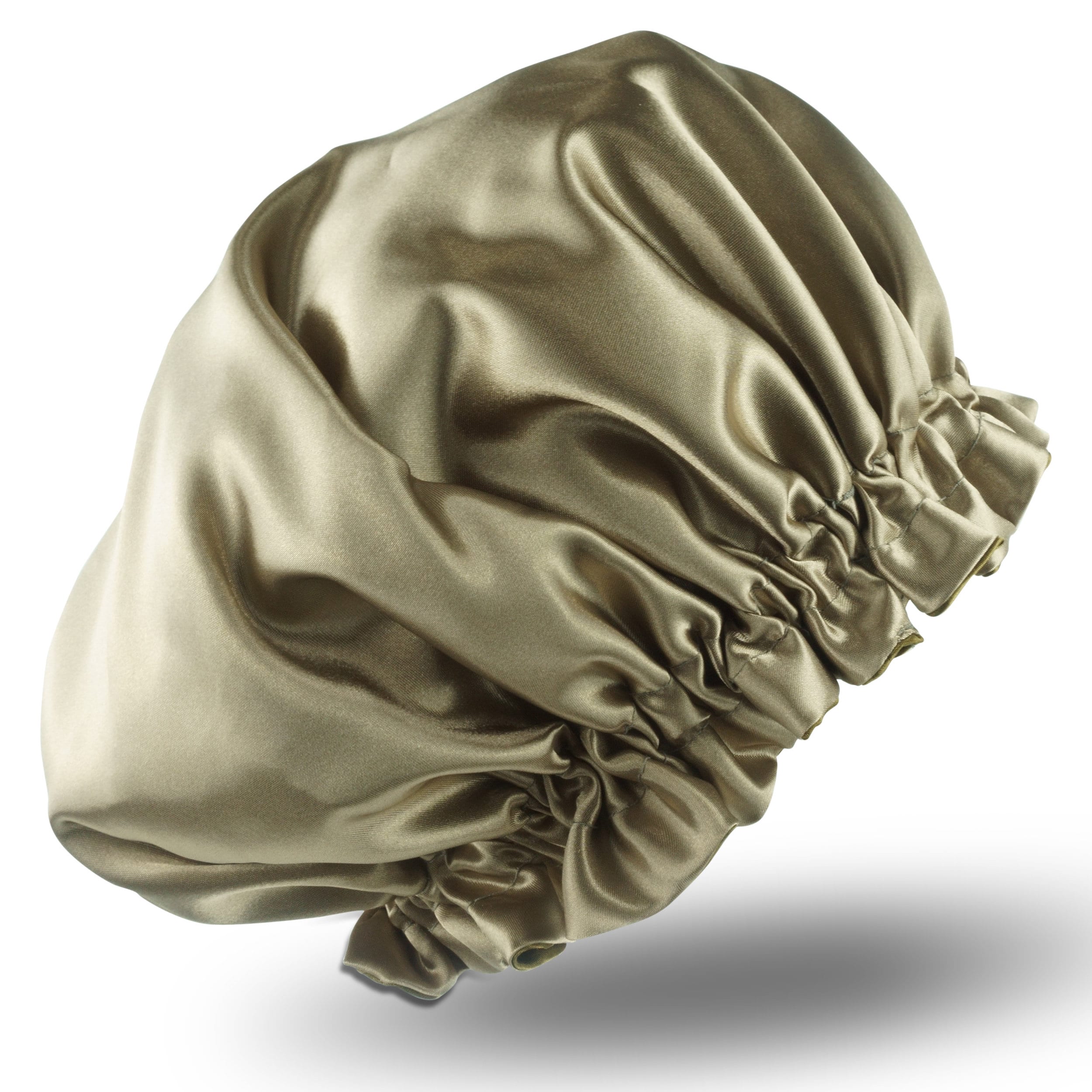 ALYNORÉ Signature Satin Sleep Bonnet – Champagne Luxury Edition