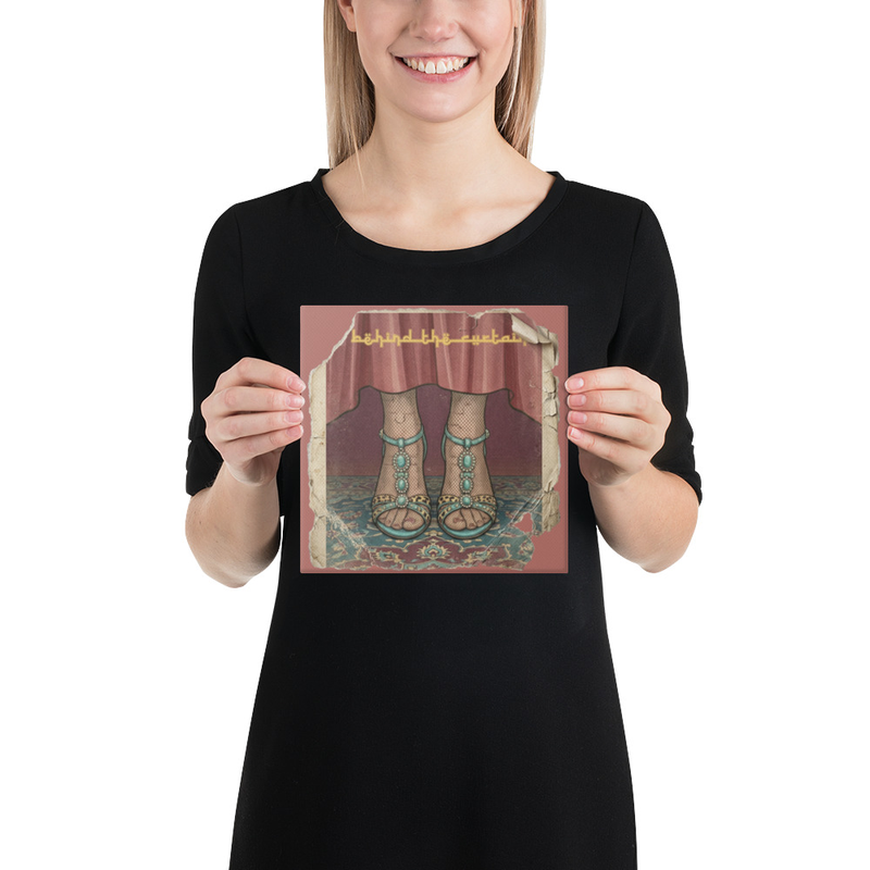 Behind the curtain (pusth Parda) Canvas 