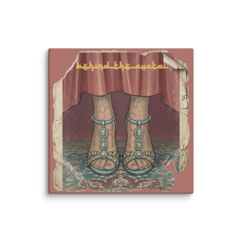 Behind the curtain (pusth Parda) Canvas 