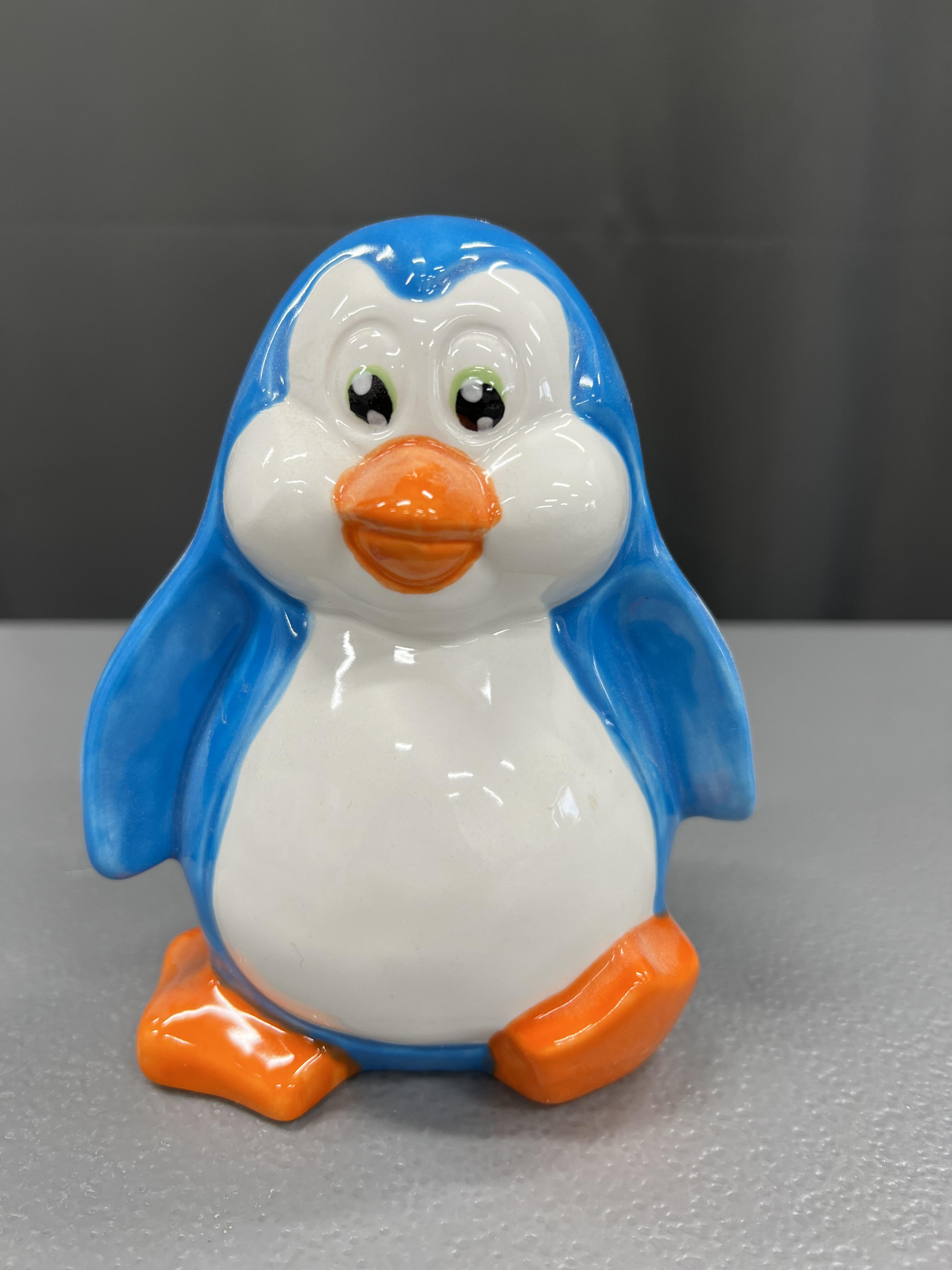 Ceramic Penguin Figurine