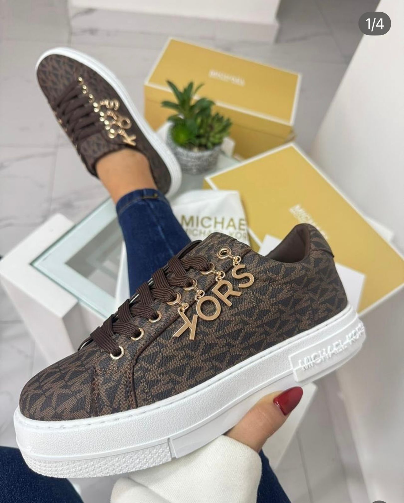 Designer Brown Sneakers