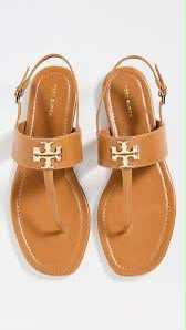 Tan Leather Flat Sandals