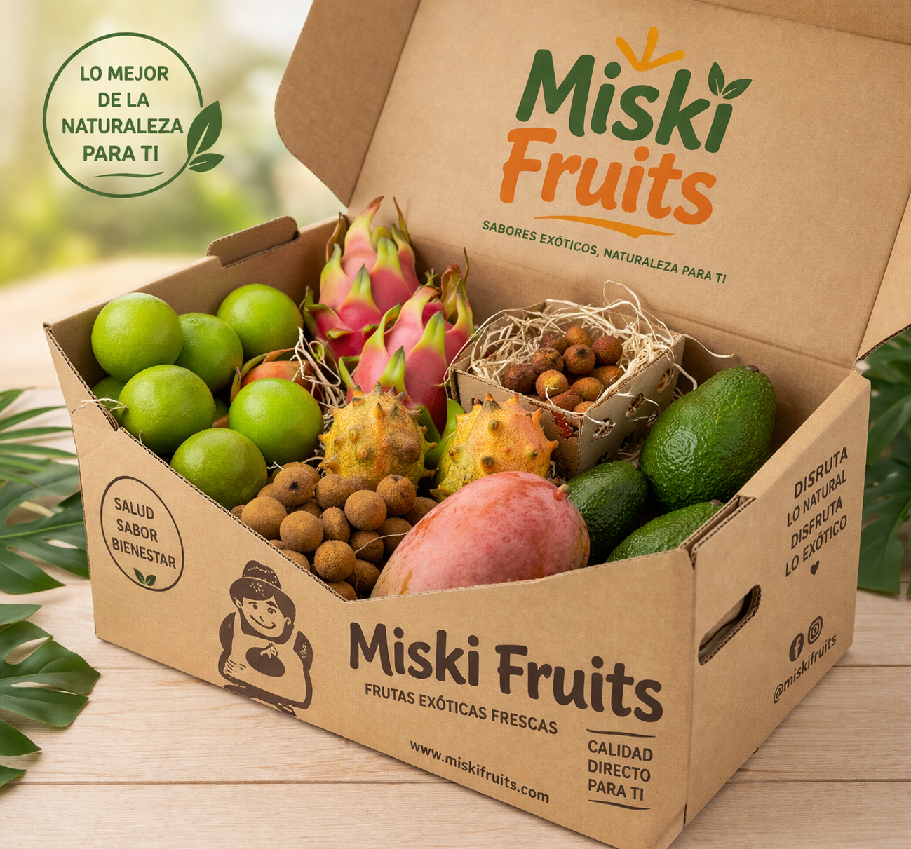 Caja de Frutas exoticas descubrimiento