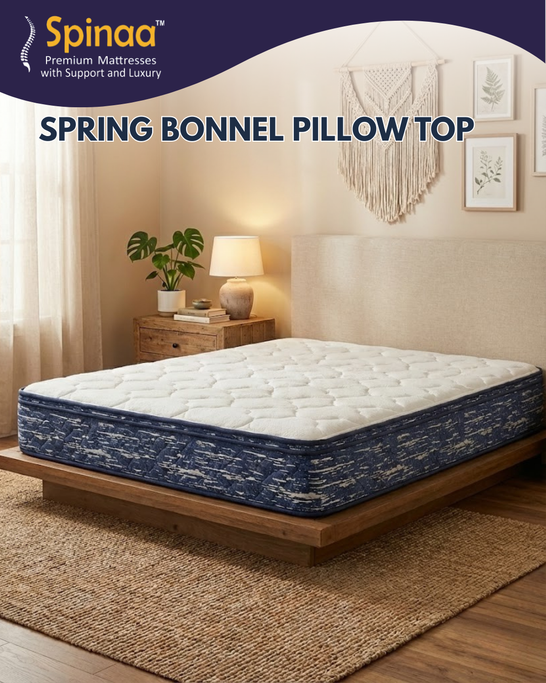 Spinaa Spring Bonnel Pillow Top