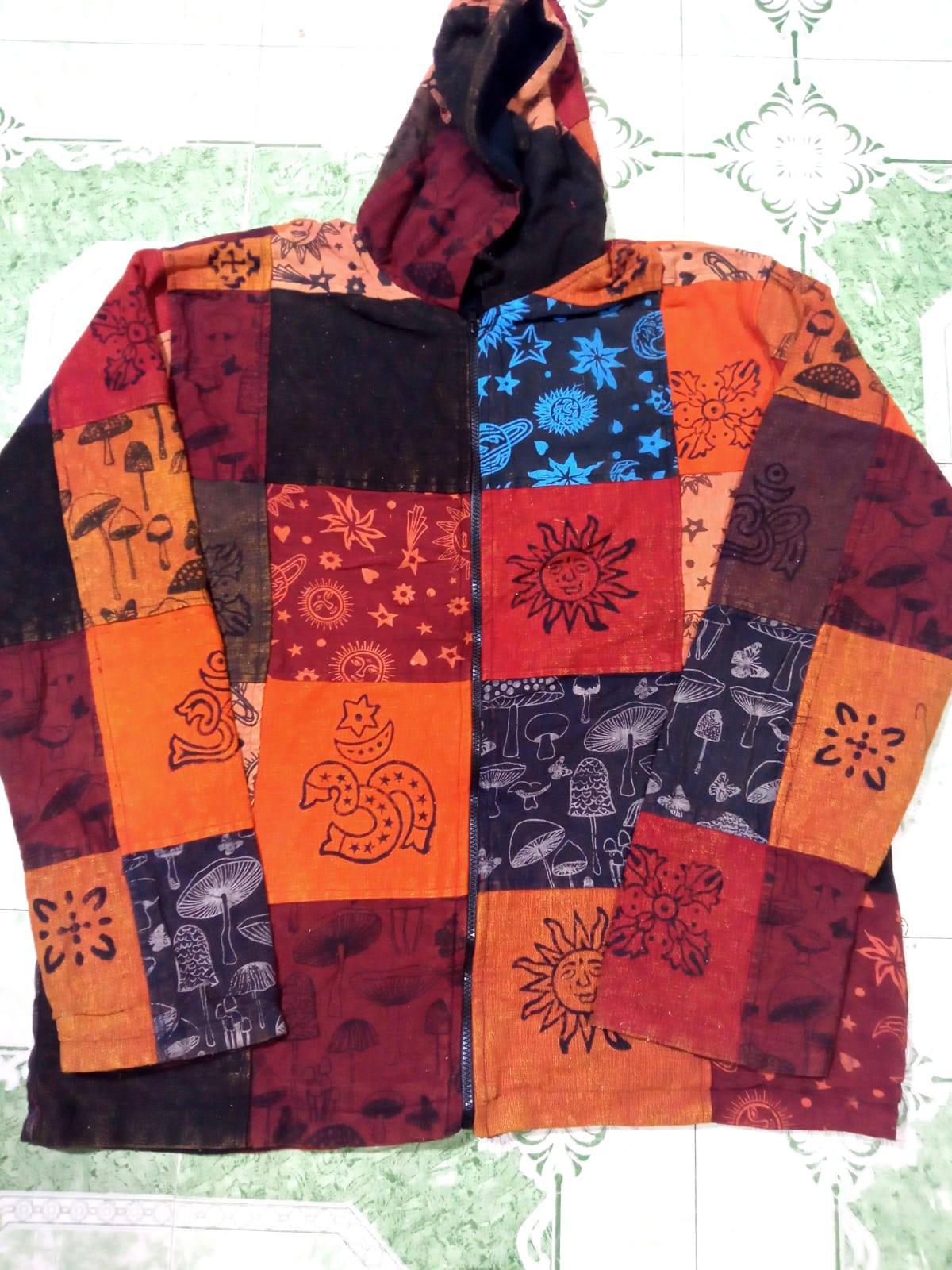 Boho Patchwork Hoodie