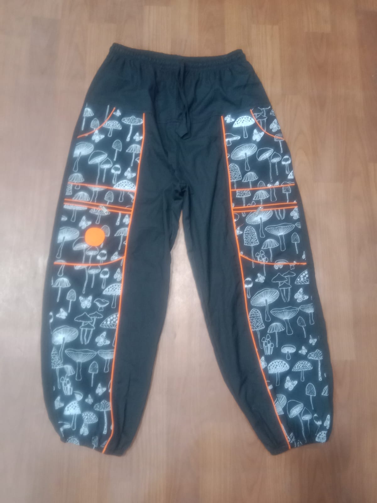 Mushroom Print Jogger Pants