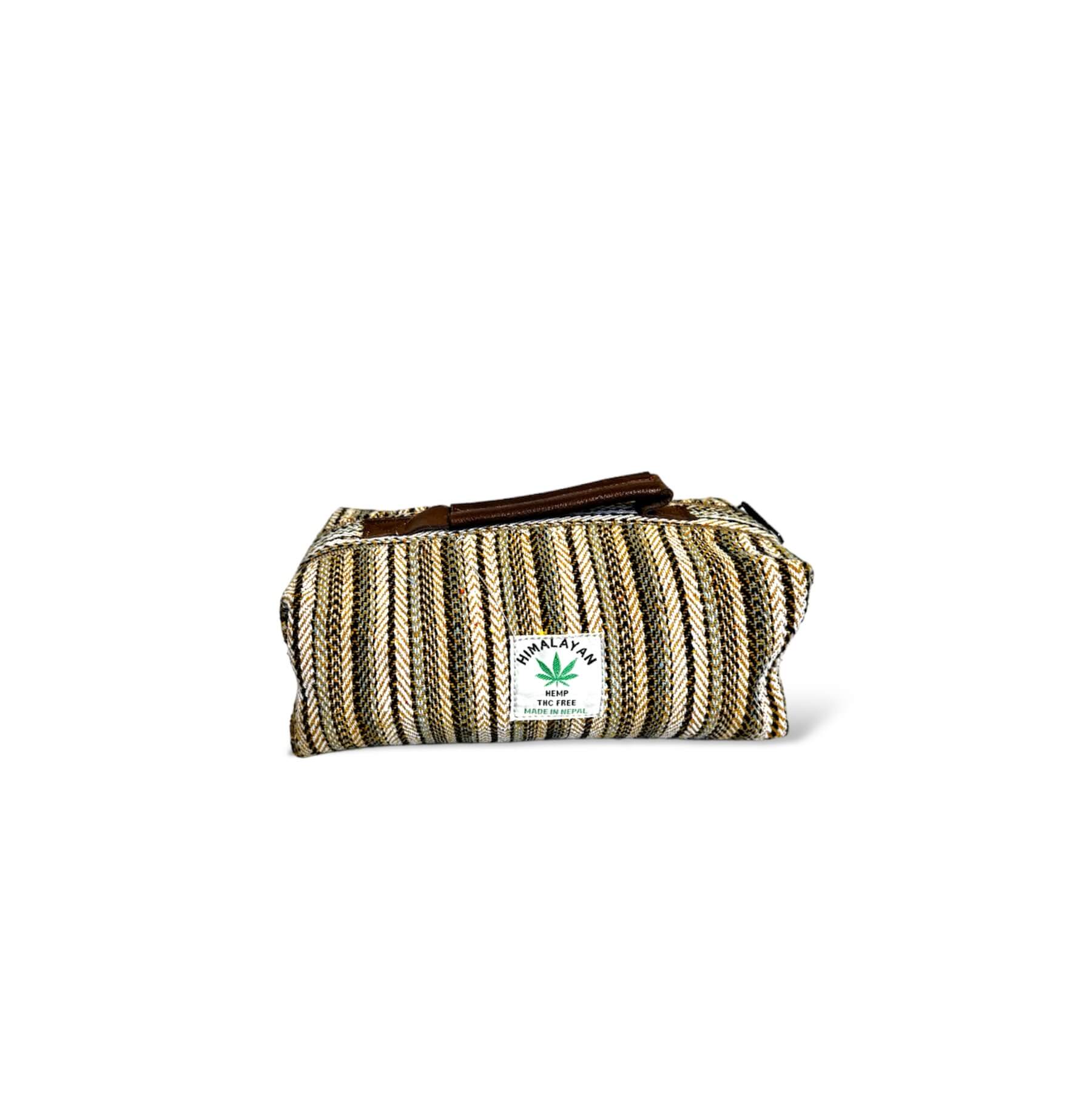 Striped Hemp Travel Pouch