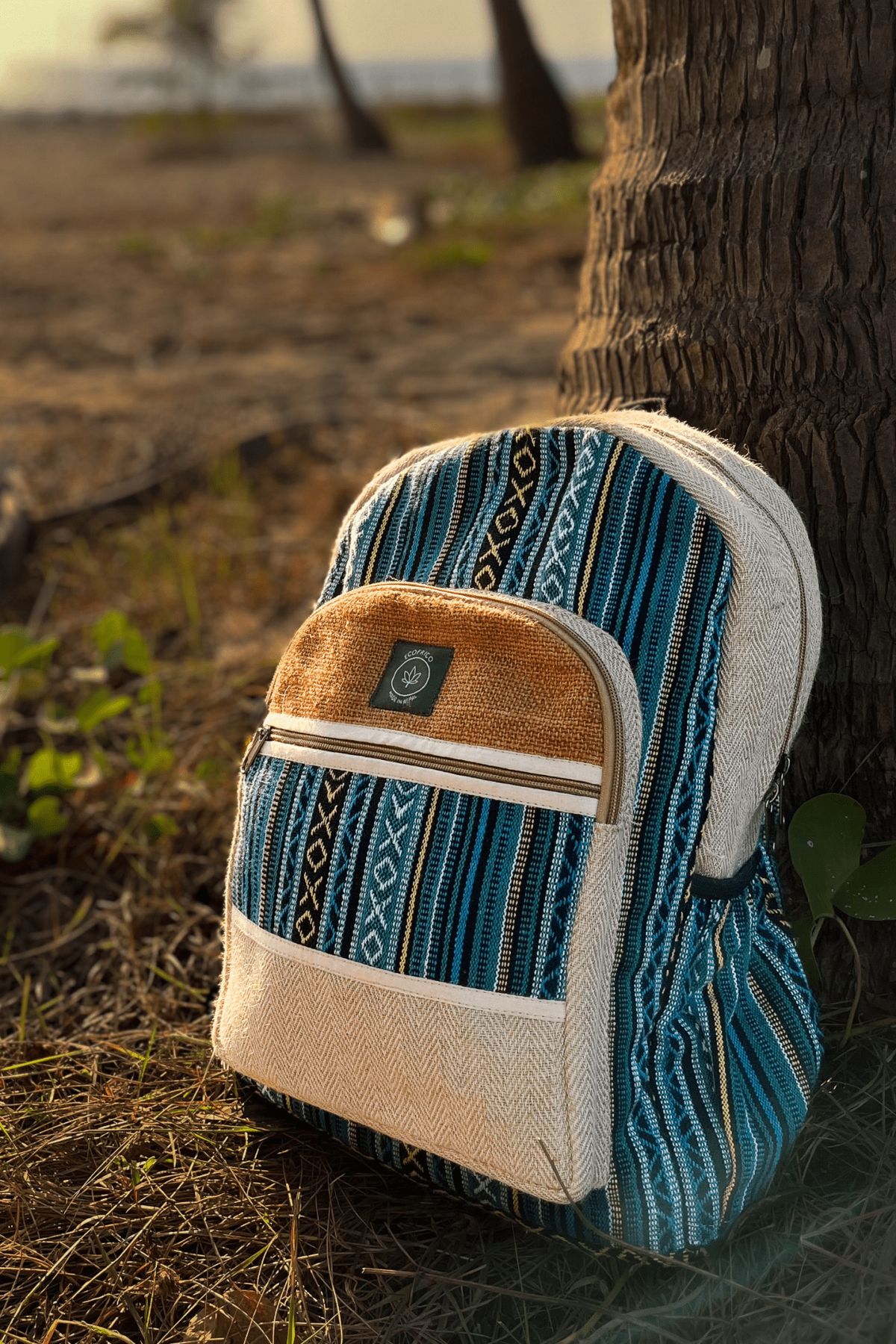 Boho Canvas Backpack