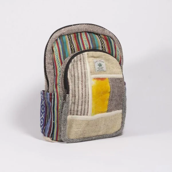 Hemp Patterned Medium Backpack