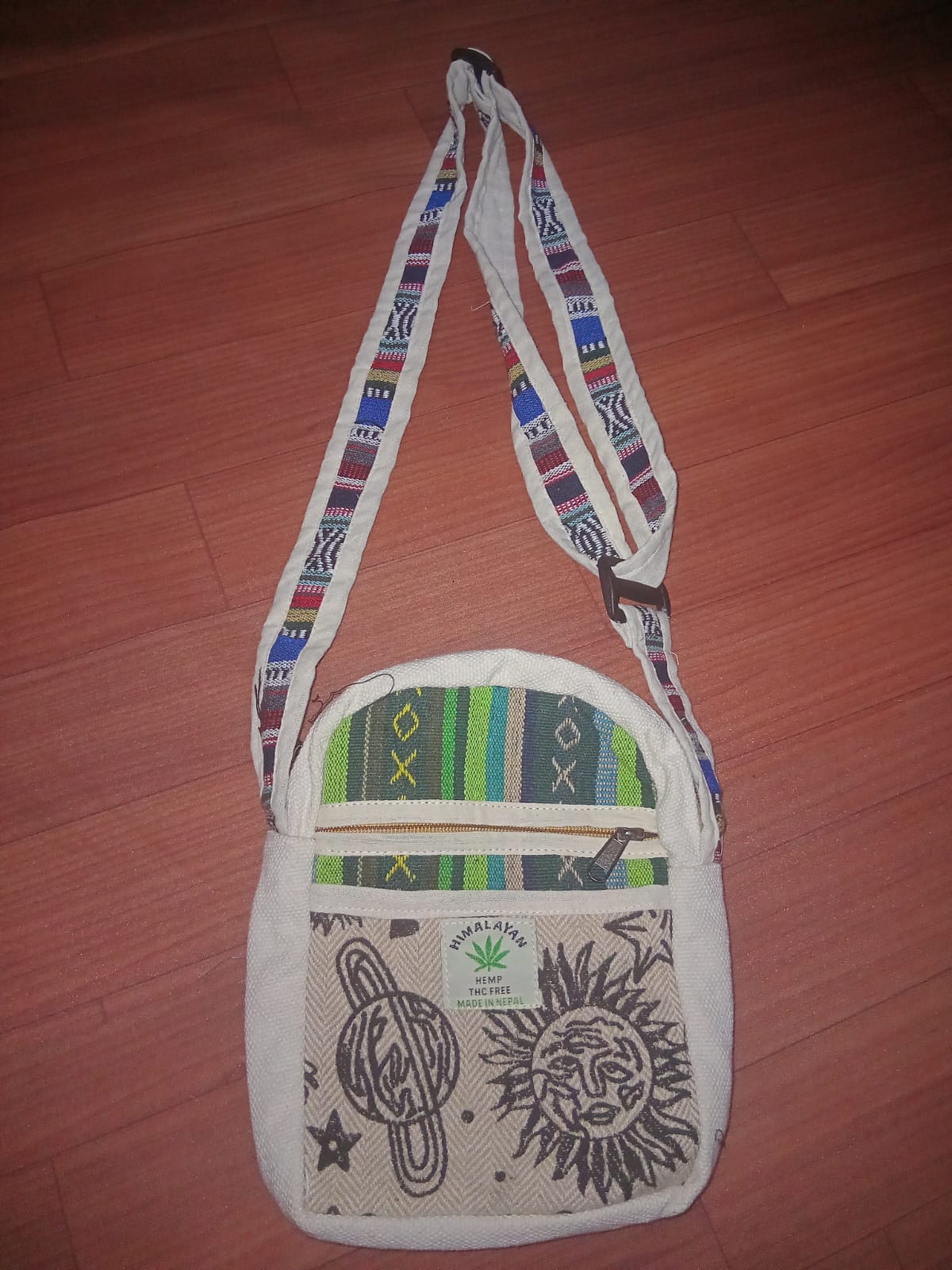 Bohemian Hemp Crossbody Bag