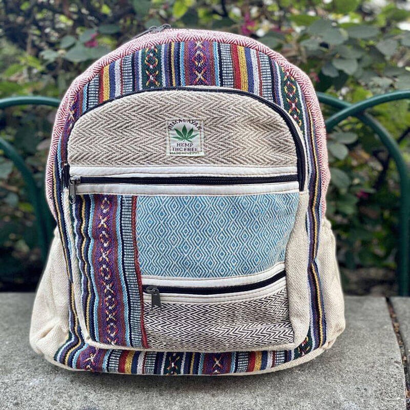 Hemp Patterned Big Backpack