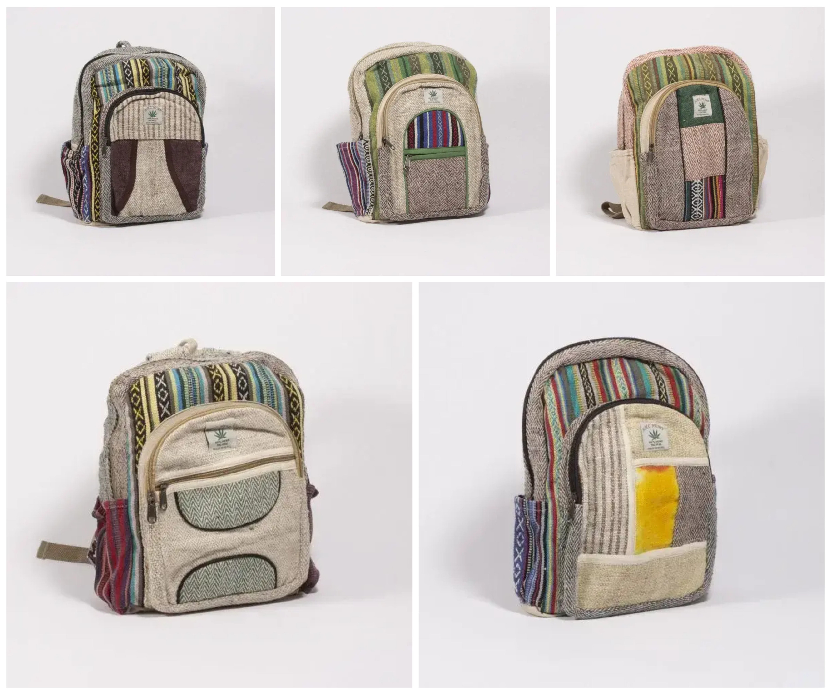 Bulk Medium Hemp Backpack