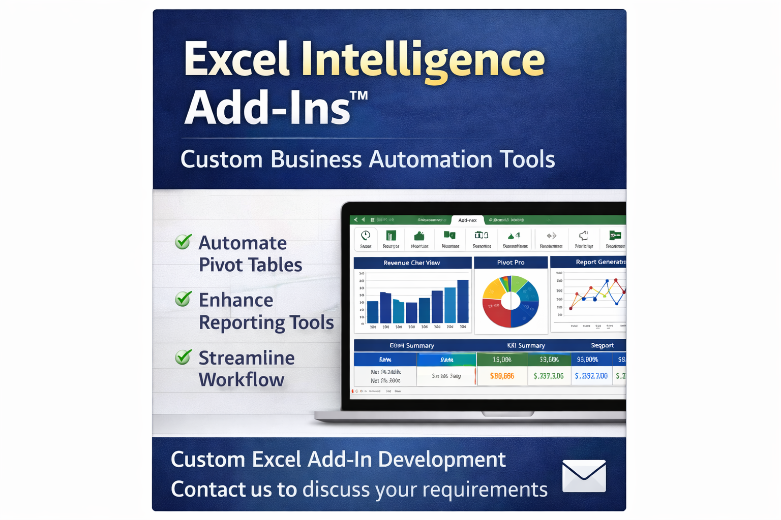 Excel Intelligence Add-Ins – Custom Business Automation Tools