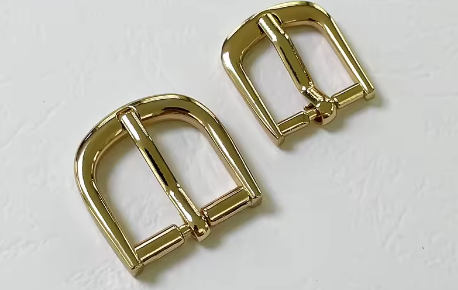 Gold Metal Belt Buckle Set