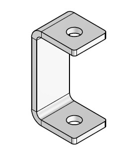 P1363A (UNISTRUT) ALTERNATIVE, 1/4" 304 STAINLESS STEEL
