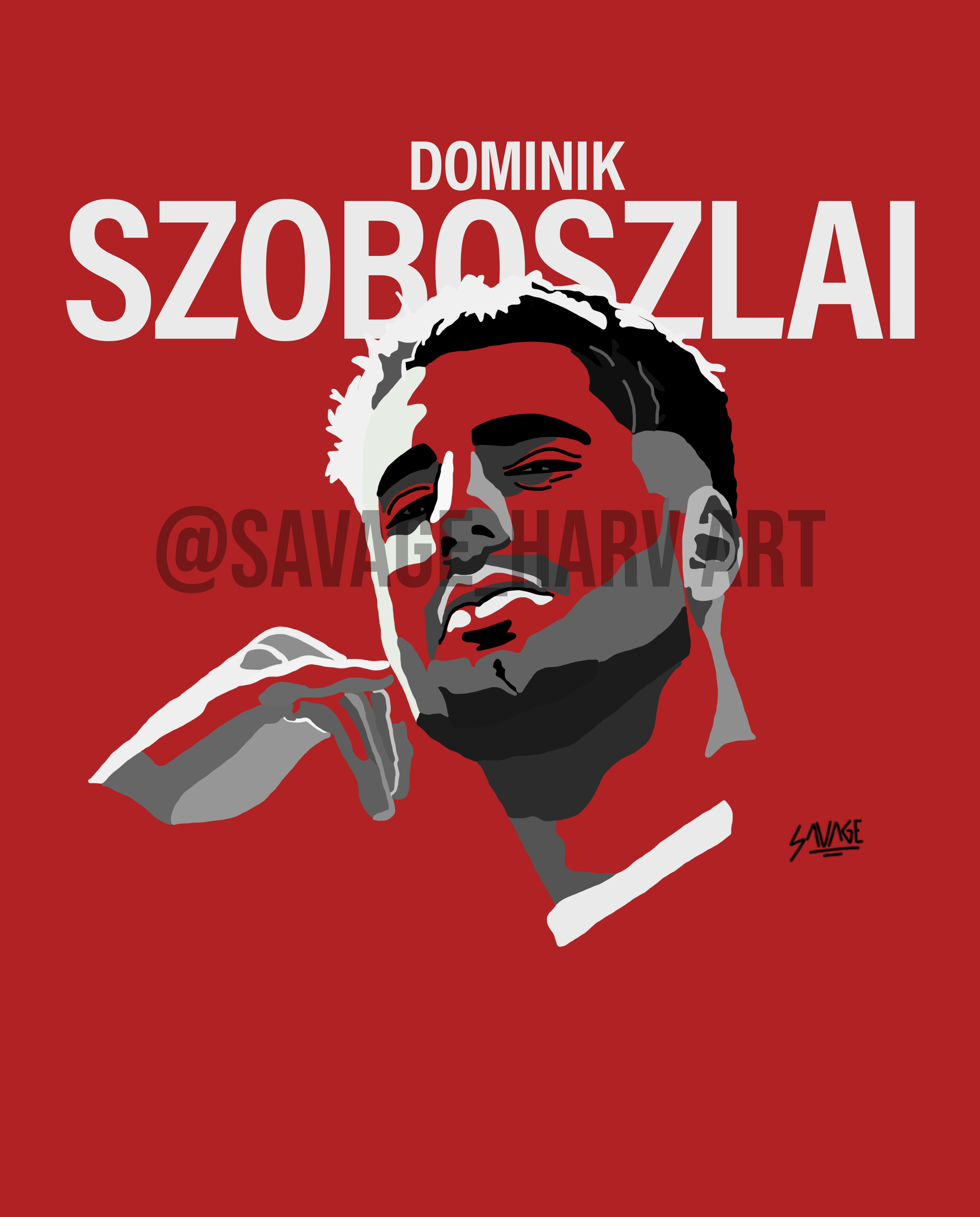 Dominik Szoboszlai A3 Print