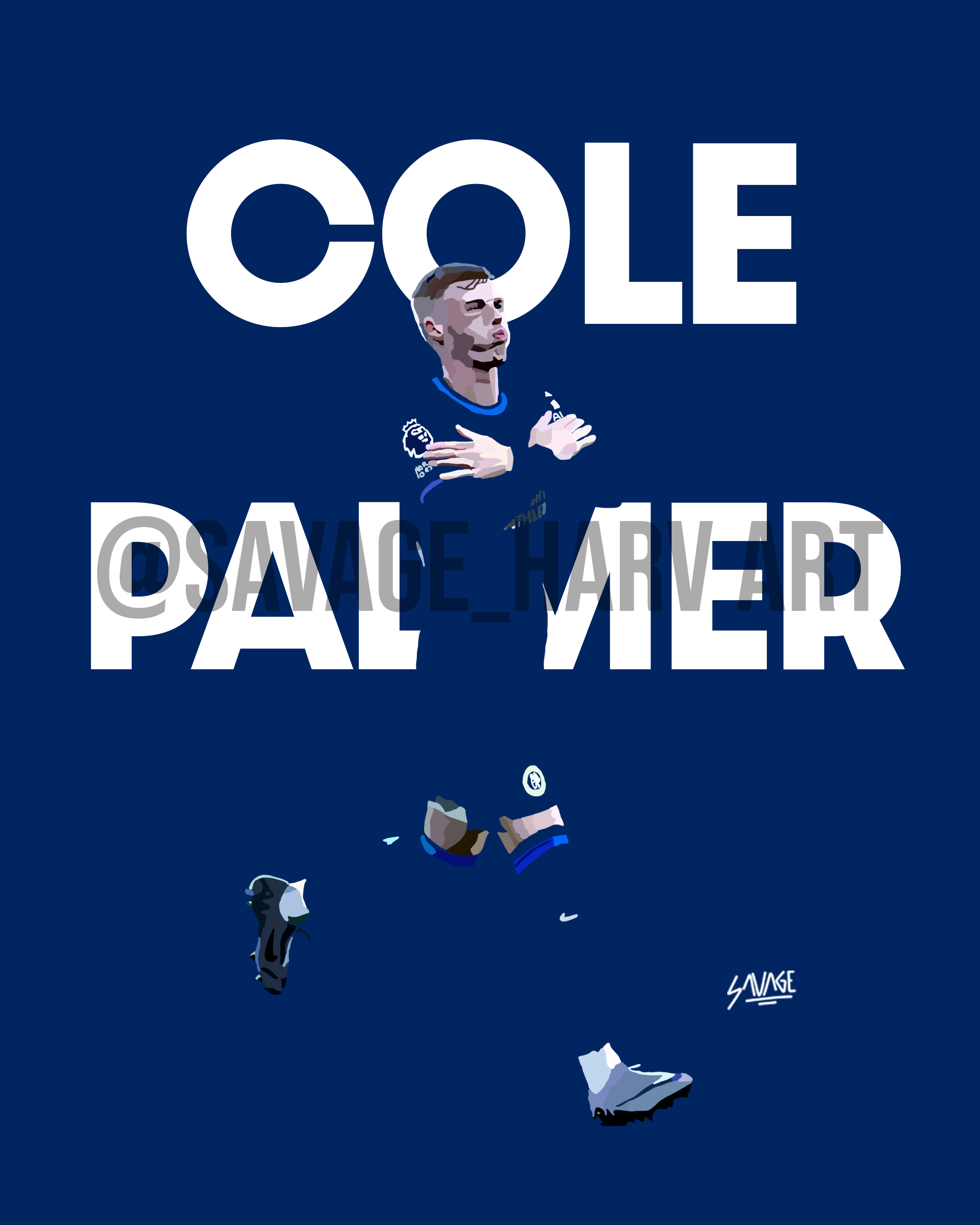 Cole Palmer A3 Print