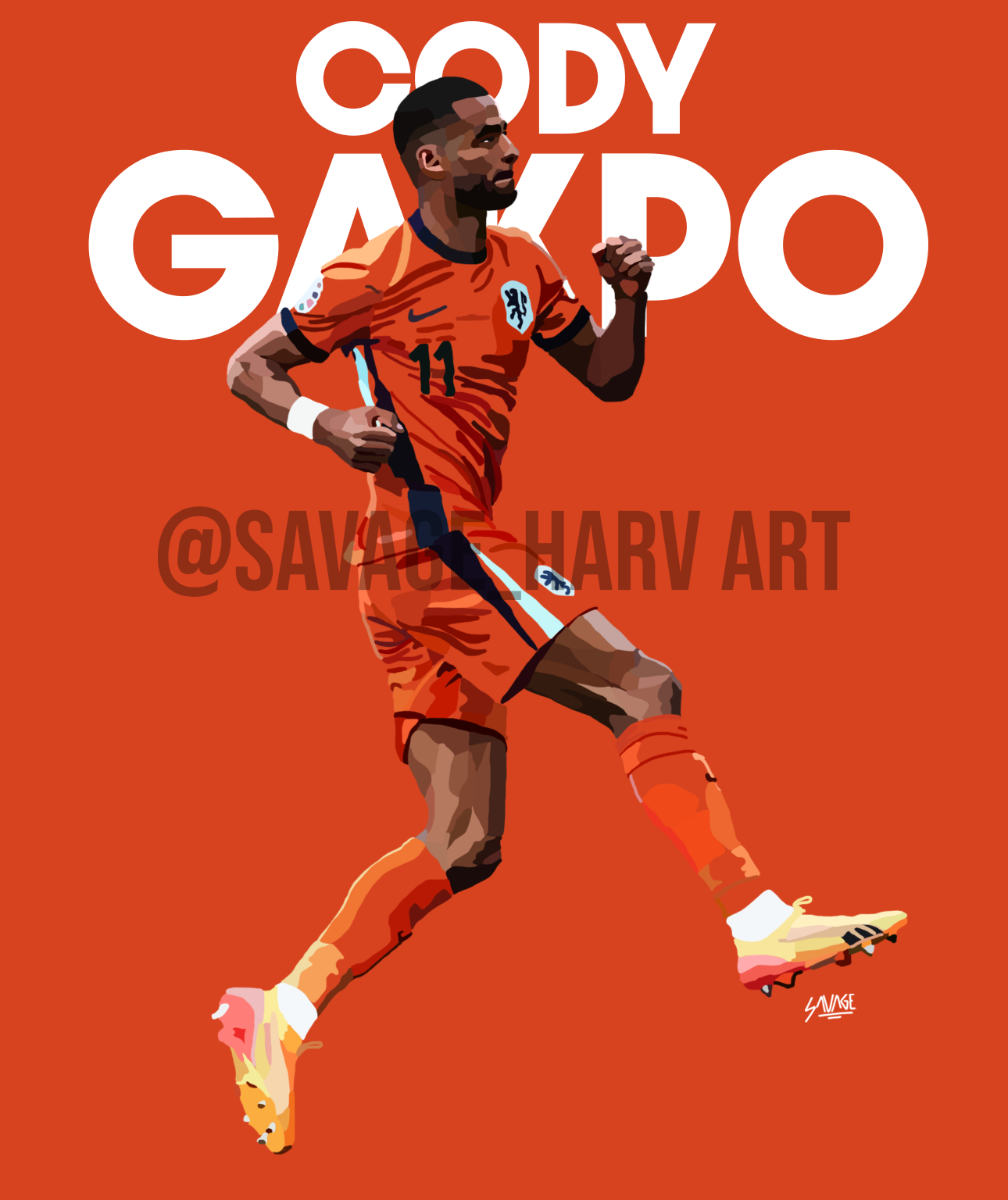 Cody Gakpo A3 Print